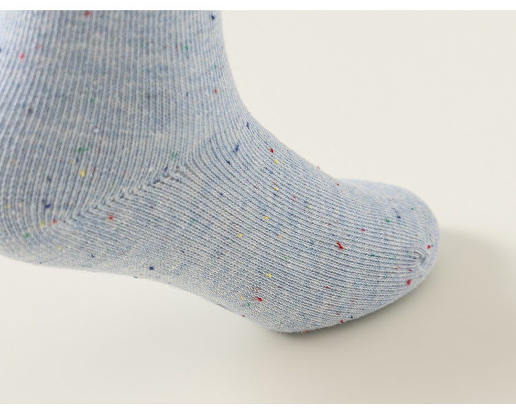 Princess Socks – Solid Color Mid-Calf Bow Socks for Girls