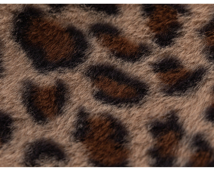 Kids’ Winter Jacket – Leopard Print Coat for Boys & Girls, Furry Jacket