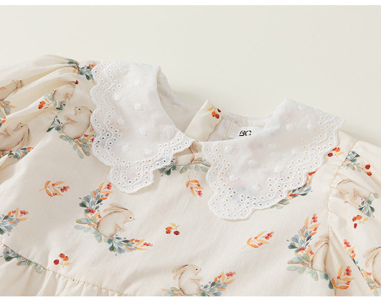 Easter Bunny Blossom Princess Dress