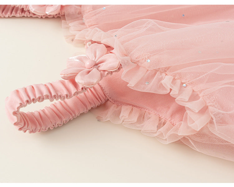 Sweet Floral Princess Tulle Dress