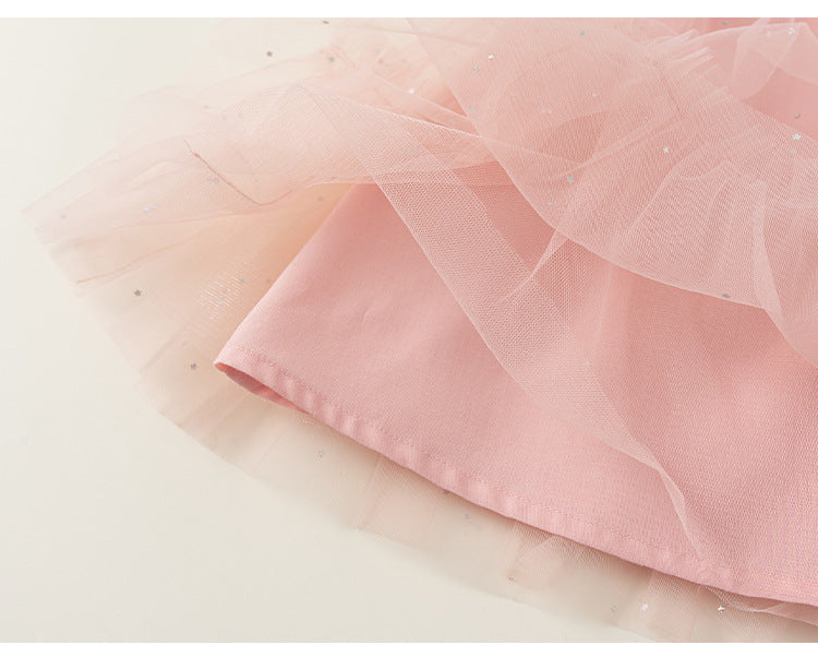 Sweet Floral Princess Tulle Dress