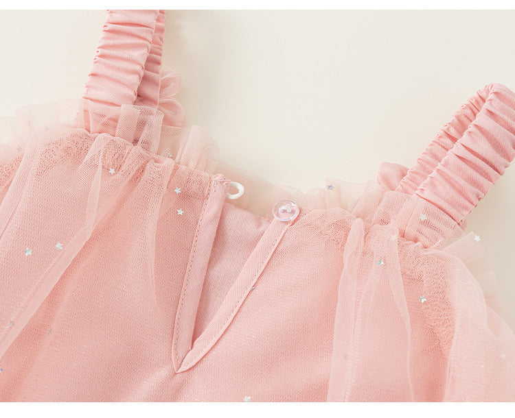 Sweet Floral Princess Tulle Dress