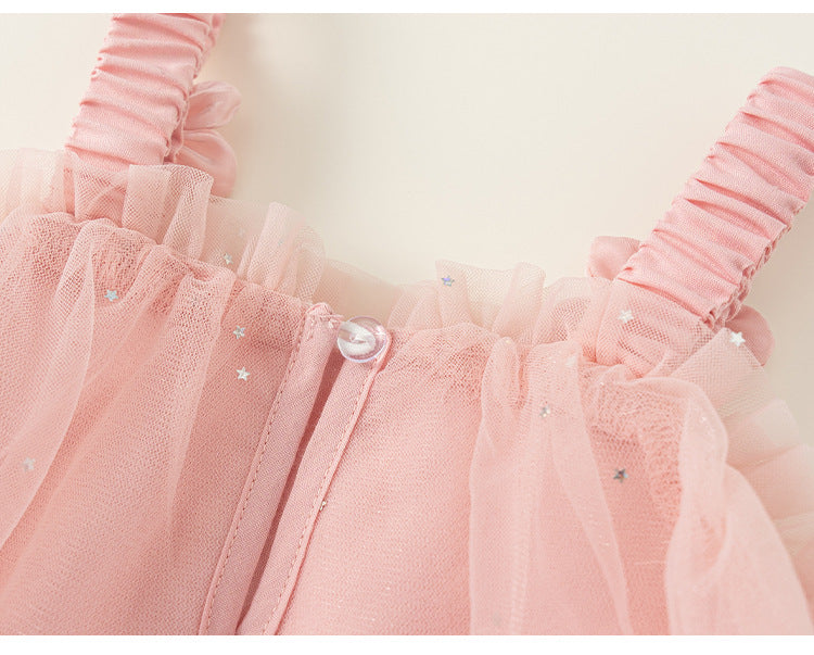 Sweet Floral Princess Tulle Dress
