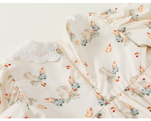 Easter Bunny Blossom Princess Dress