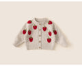 Strawberry Knit Cardigan Baby Girl