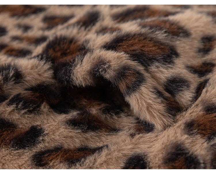 Kids’ Winter Jacket – Leopard Print Coat for Boys & Girls, Furry Jacket
