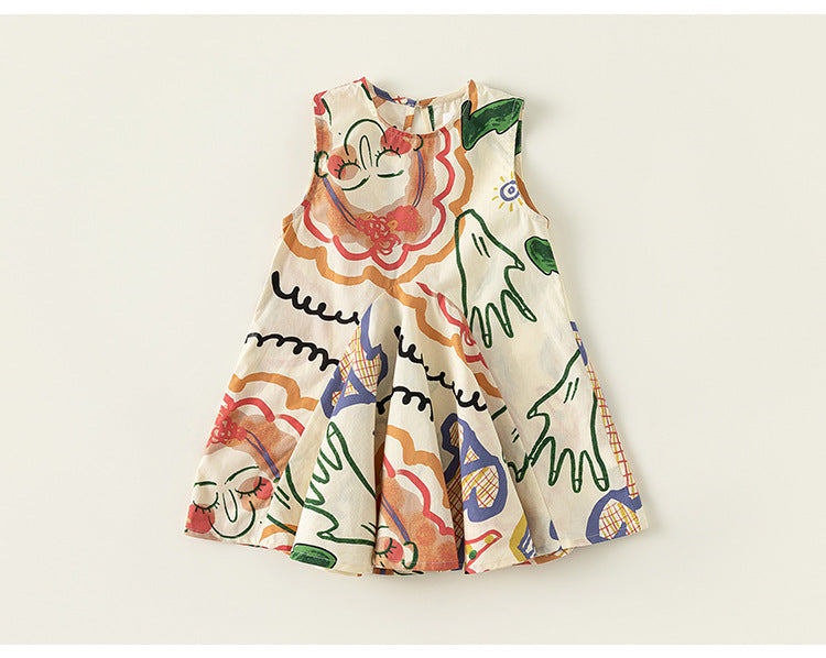 Sleeveless A-Line Toddler & Kids Dress