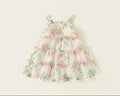 Floral Sleeveless Princess Dress for Baby Girls