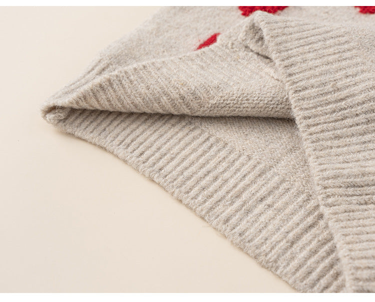 Strawberry Knit Cardigan Baby Girl